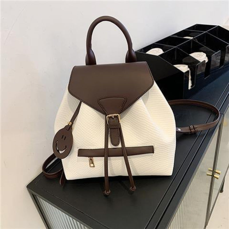 Bag Female Backpack Large Capacity Color Bump Student School Bag