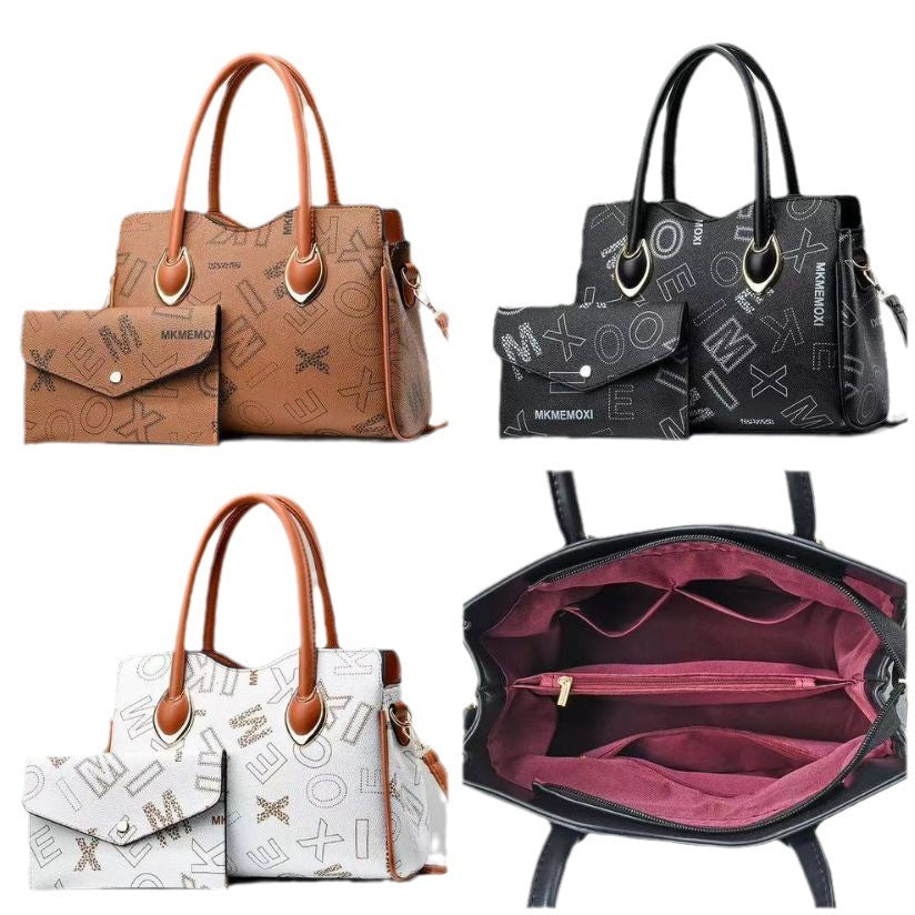 Elegant Letter Large Capacity Shoulder Crossbody Portable Tote Bag Store Hive UNIjuntos