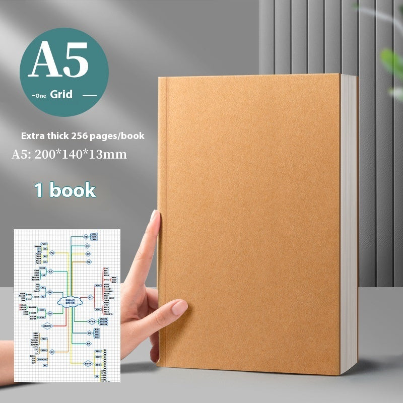 Notebook Cowhide Simple College Student A4 Super Thick