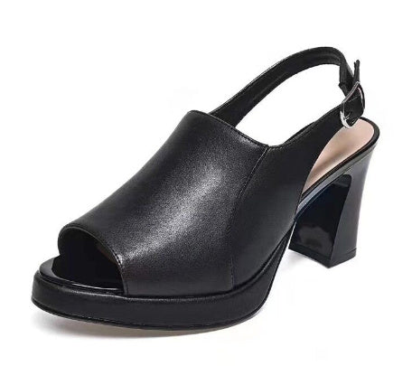 Talons hauts en cuir véritable à fond souple pour femmes Store Hive UNIjuntos