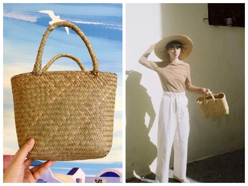 Natural Seaweed Handmade Woven Bag JFA UNIjuntos Entreprise