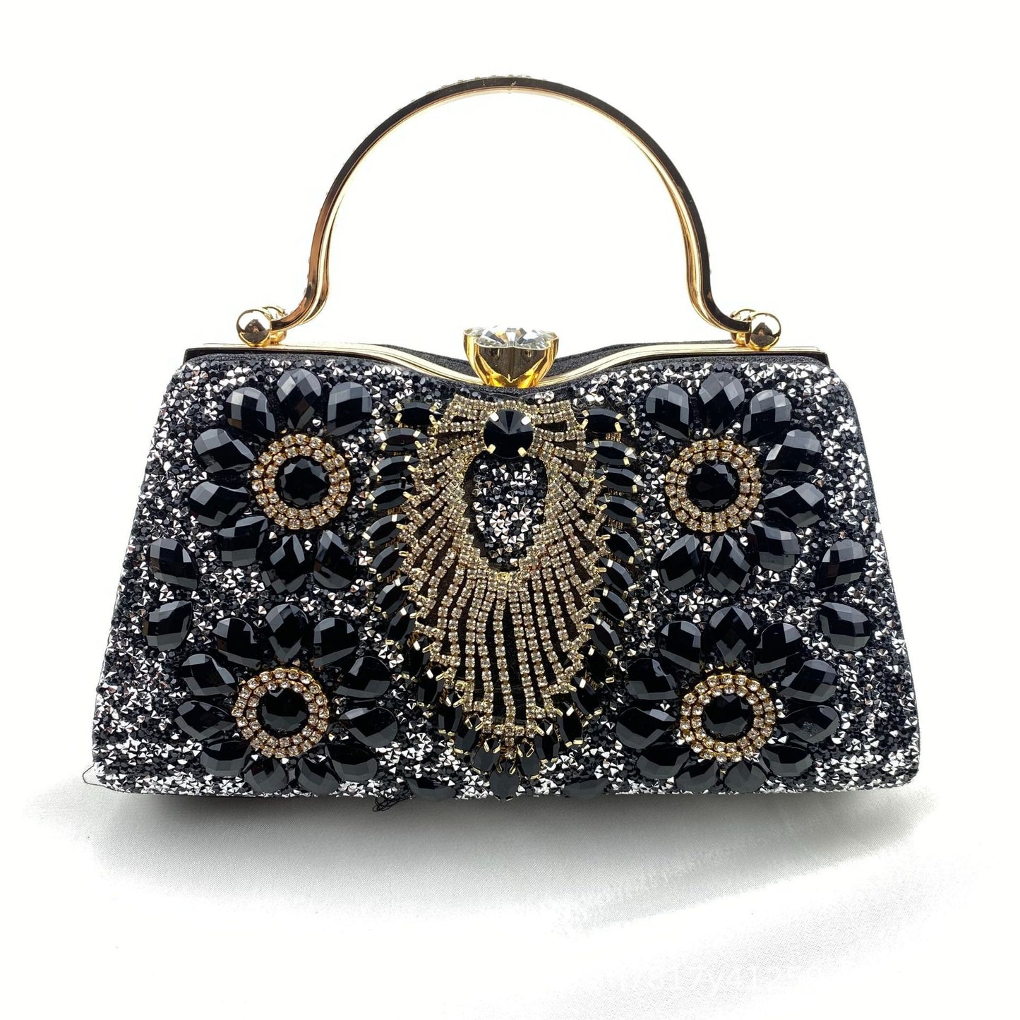 Women's Shiny Banquet Clutch Horizontal Square