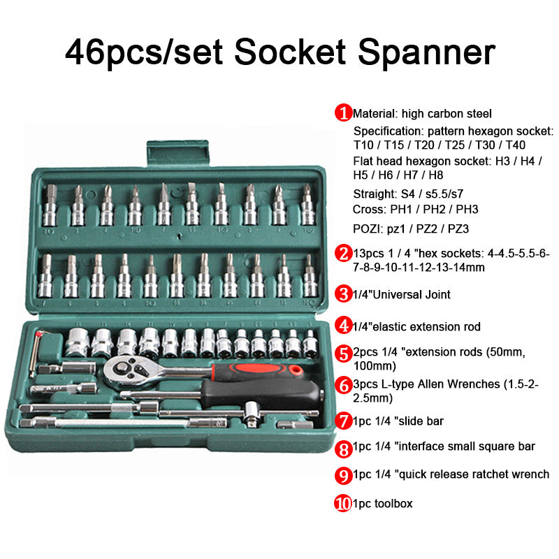 Auto Repair Kit Socket Wrench