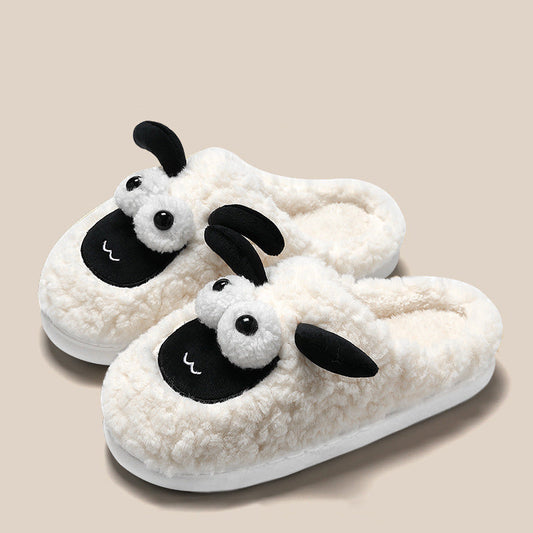 Slip-on Slippers Simple Lamb Thermal Cotton Slippers Store Hive UNIjuntos