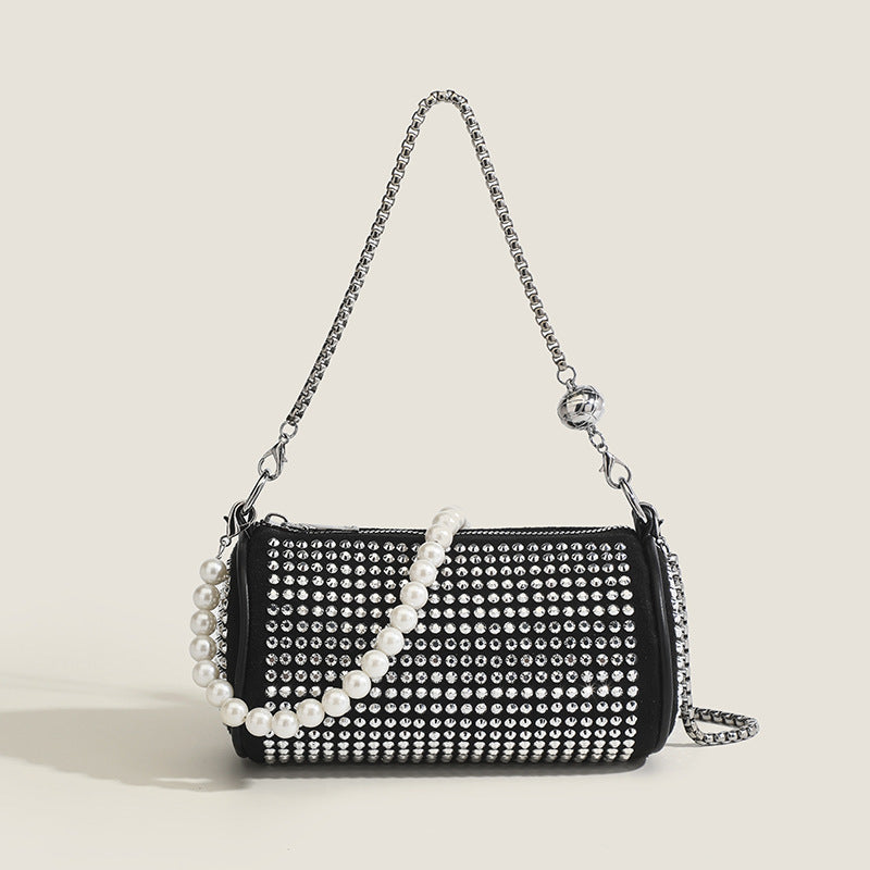Sac bandoulière strass brillant à la mode décontracté