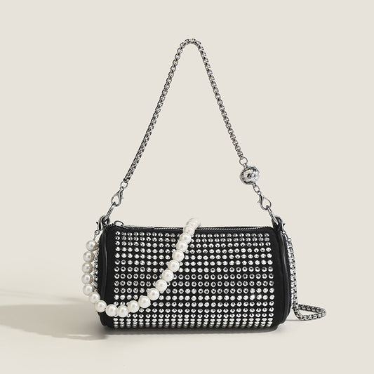 Sac bandoulière strass brillant à la mode décontracté