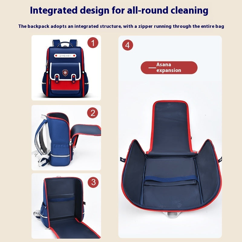 New Sesame Baby Primary School Schoolbag Grade 1-3-6 British Style Boys' Schoolbag Lightweight Girls Backpack Store Hive UNIjuntos