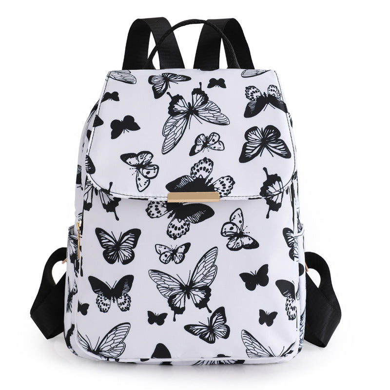 Women's Oxford Cloth Large-capacity Printed Casual Backpack