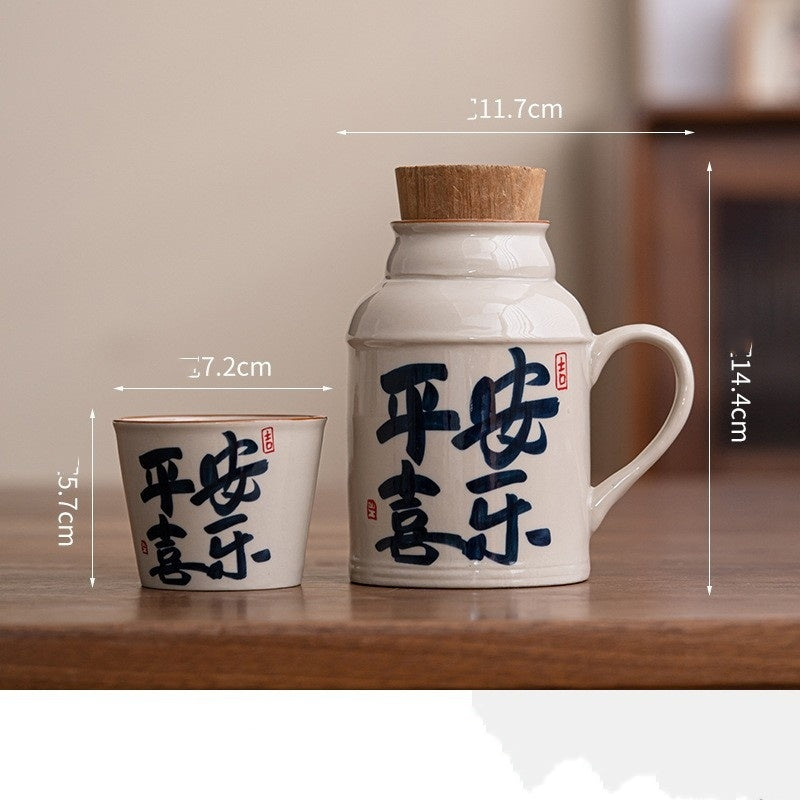 Small Insulation Pot Hotel With Cover Mug Set