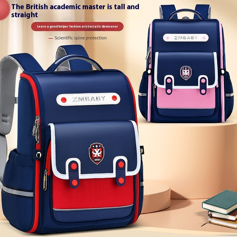 New Sesame Baby Primary School Schoolbag Grade 1-3-6 British Style Boys' Schoolbag Lightweight Girls Backpack Store Hive UNIjuntos