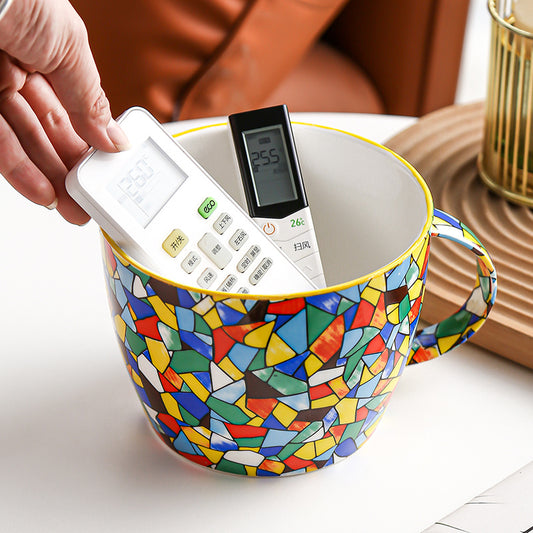 Extra Large Ceramic Mug With Large Capacity And Wide Mouth