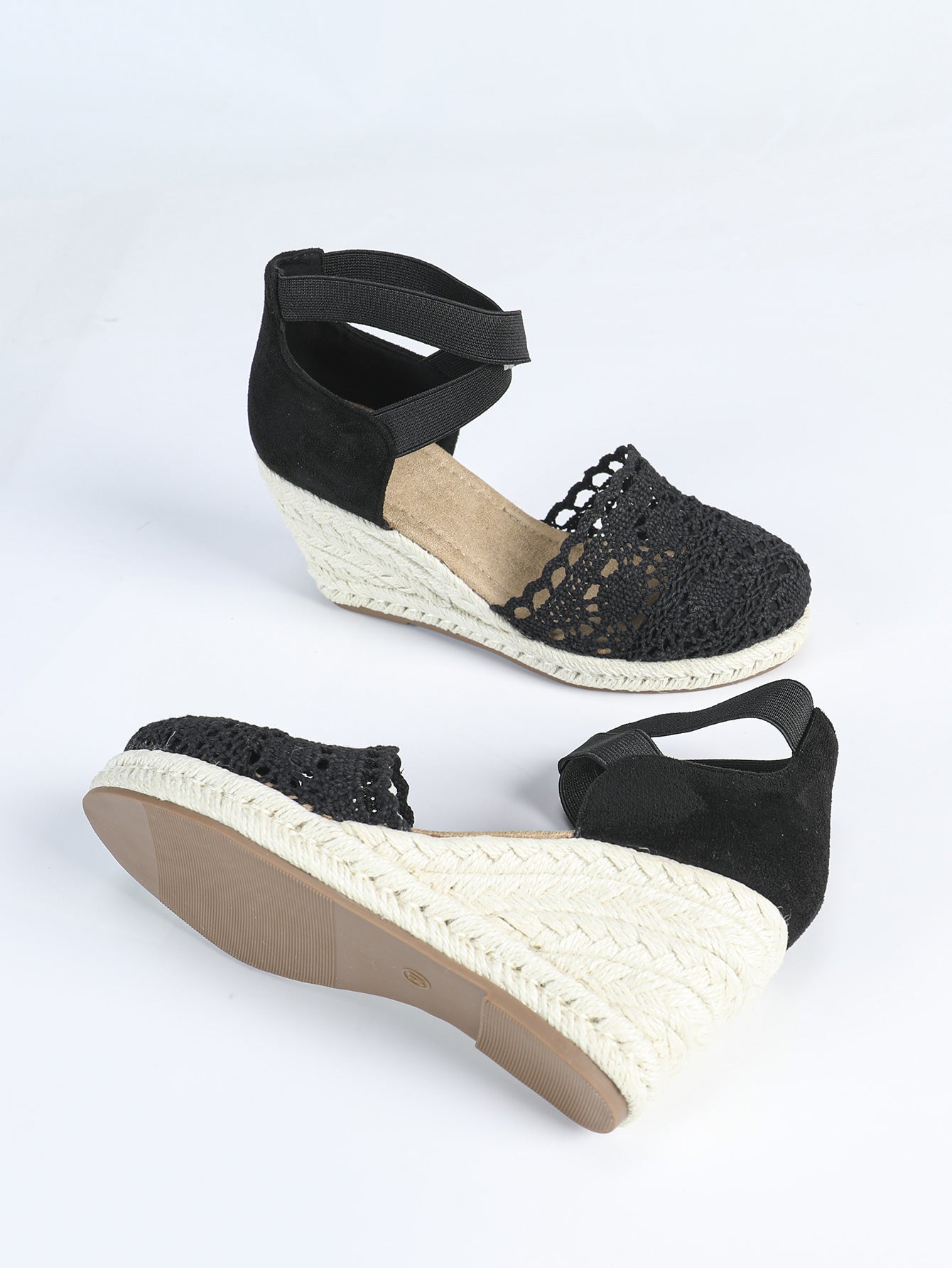 Women's Fashion Canvas Shoes Wedge Sandals