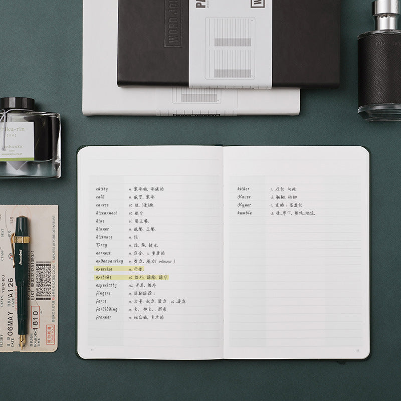 English Word Book Junior High School Students Vocabulary Notes Notepad