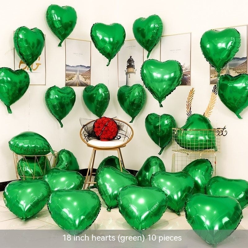 Heart-shaped Aluminum Balloon 520 Wedding Room Decoration Birthday Party