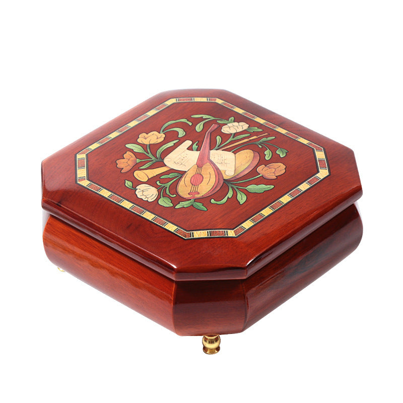 Art Nouveau Music Wooden Jewelry Box Gift