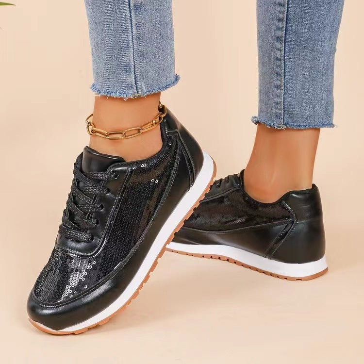 Women's Thick-soled Casual Lin Film Sneaker