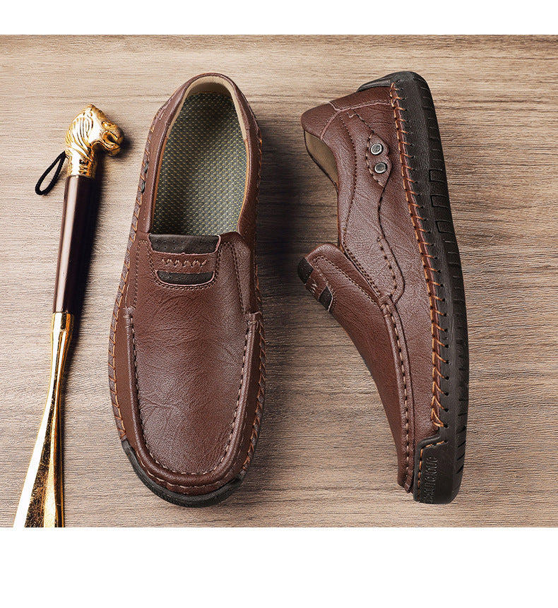 Men's Handmade Plus Size Leather Shoes