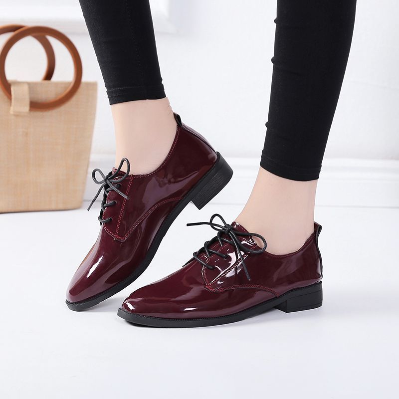 Women's All-match Flat Low Heel Vintage Leather Shoes Store Hive UNIjuntos