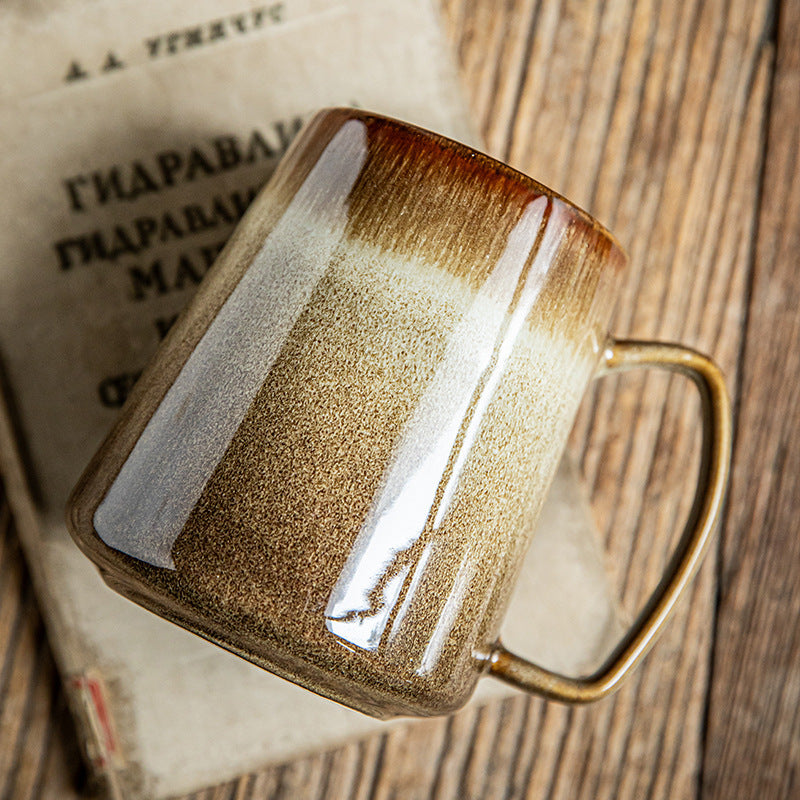 Retro Kiln Baked Mug Large Capacity Ceramic Cup