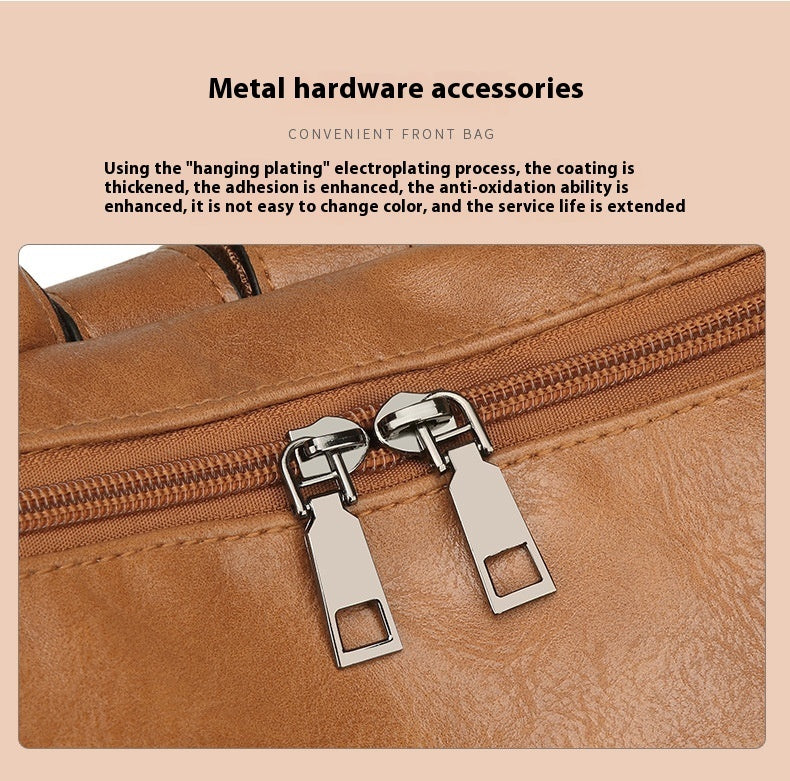 Retro Women's Backpack High-grade Soft Leather Store Hive UNIjuntos