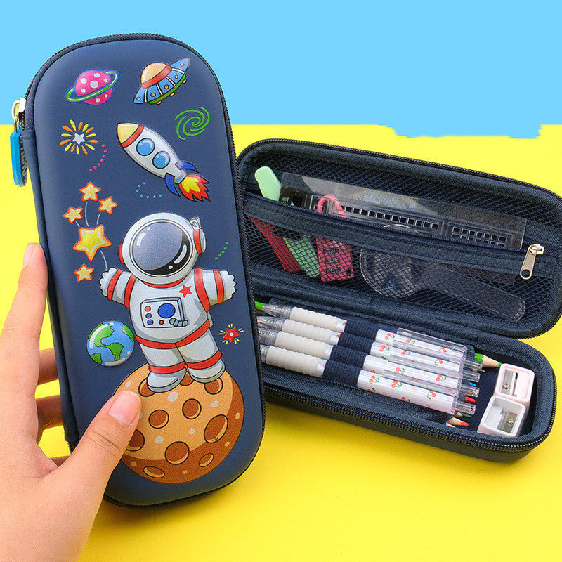 3D Cartoon Primary School Student Storage Pencil Bag