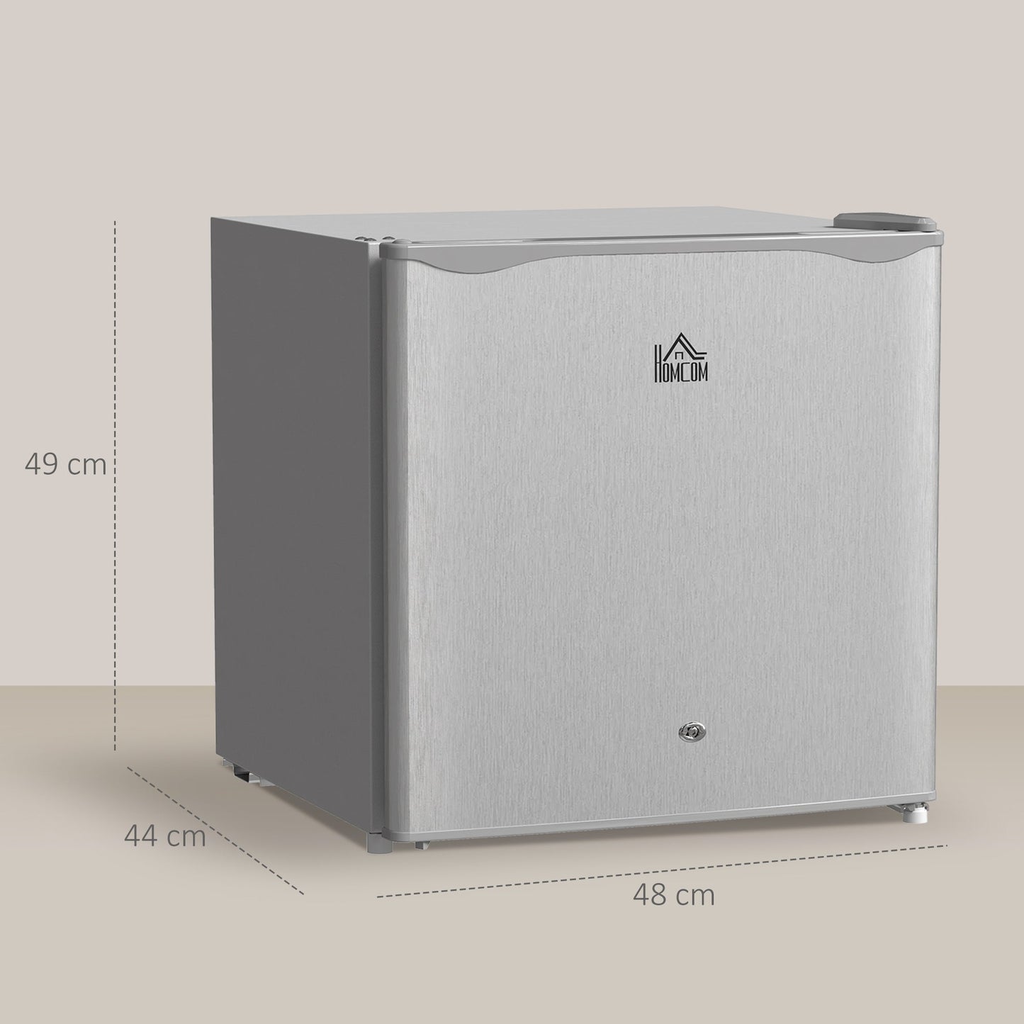 46 Litre Lockable Countertop Fridge - Grey-2