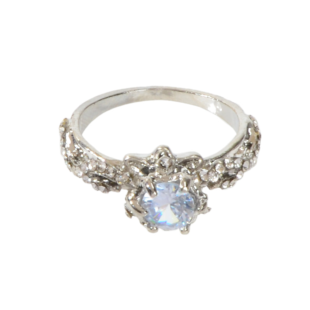 AU Local Luxury Jewelry Shiny Rhinestone Eternity Ring Wedding Party Accessories-4